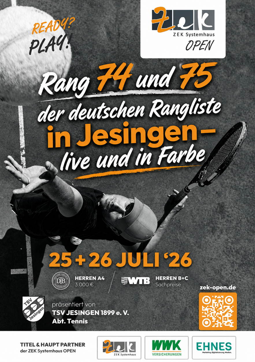 ZEK Systemhaus Open - Spitzentennis in der Teckregion